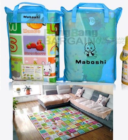 Double Sided Alphabet & Animal 1.8m x 1.2m Baby Mat Activity Rug - grandhubs.shop