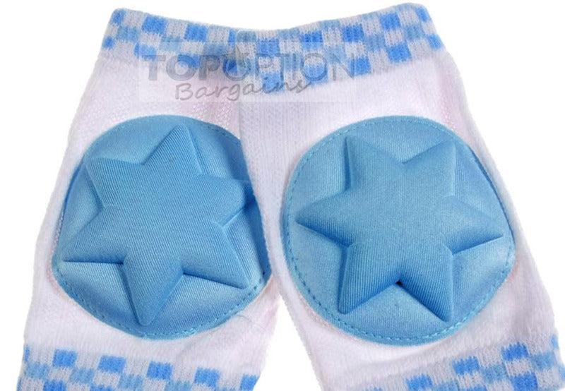Premium Baby Infant Toddler Crawling Knee Pads Blue Pink Yellow