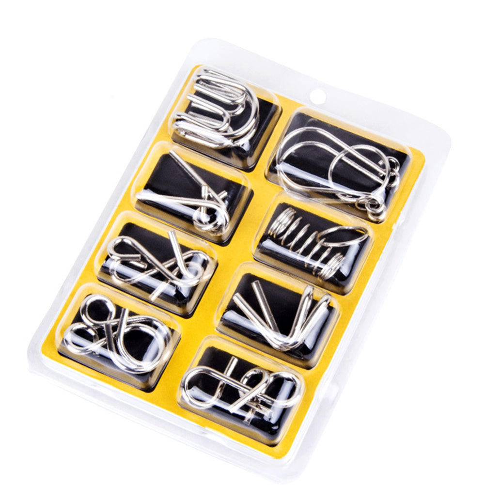 IQ Brain Teaser Metal Wire Puzzle Game Educational Toy - grandhubs.shop