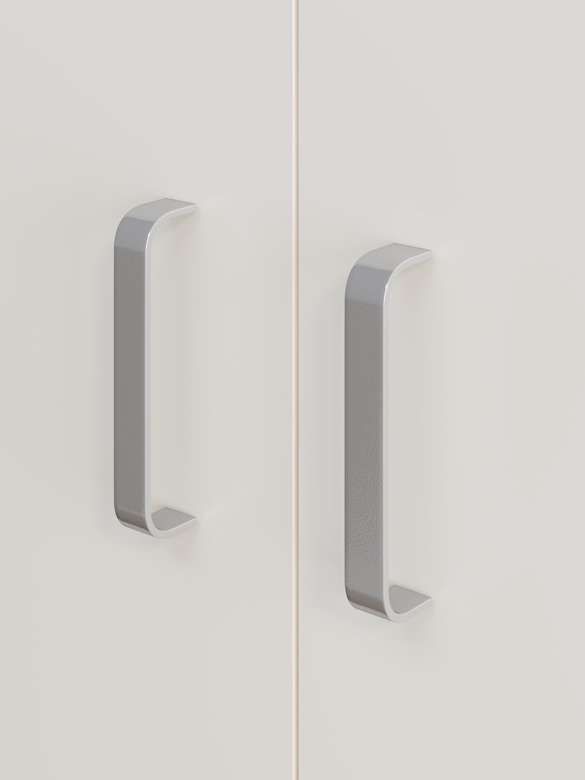 Elements 4-Door Double Buffet Shoe Storage Cabinet (Oak & White) - grandhubs.shop