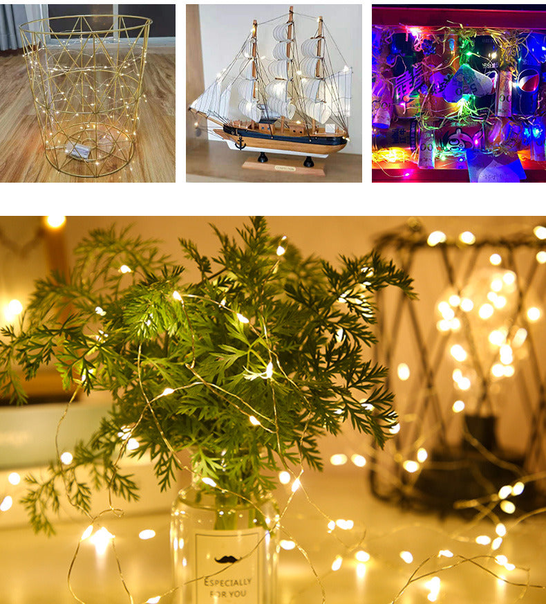 100 LED Fairy String Lights 10m Waterproof Garden Patio Holiday Decorations - grandhubs.shop