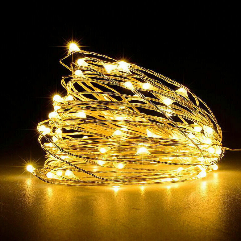 100 LED Fairy String Lights 10m Waterproof Garden Patio Holiday Decorations - grandhubs.shop