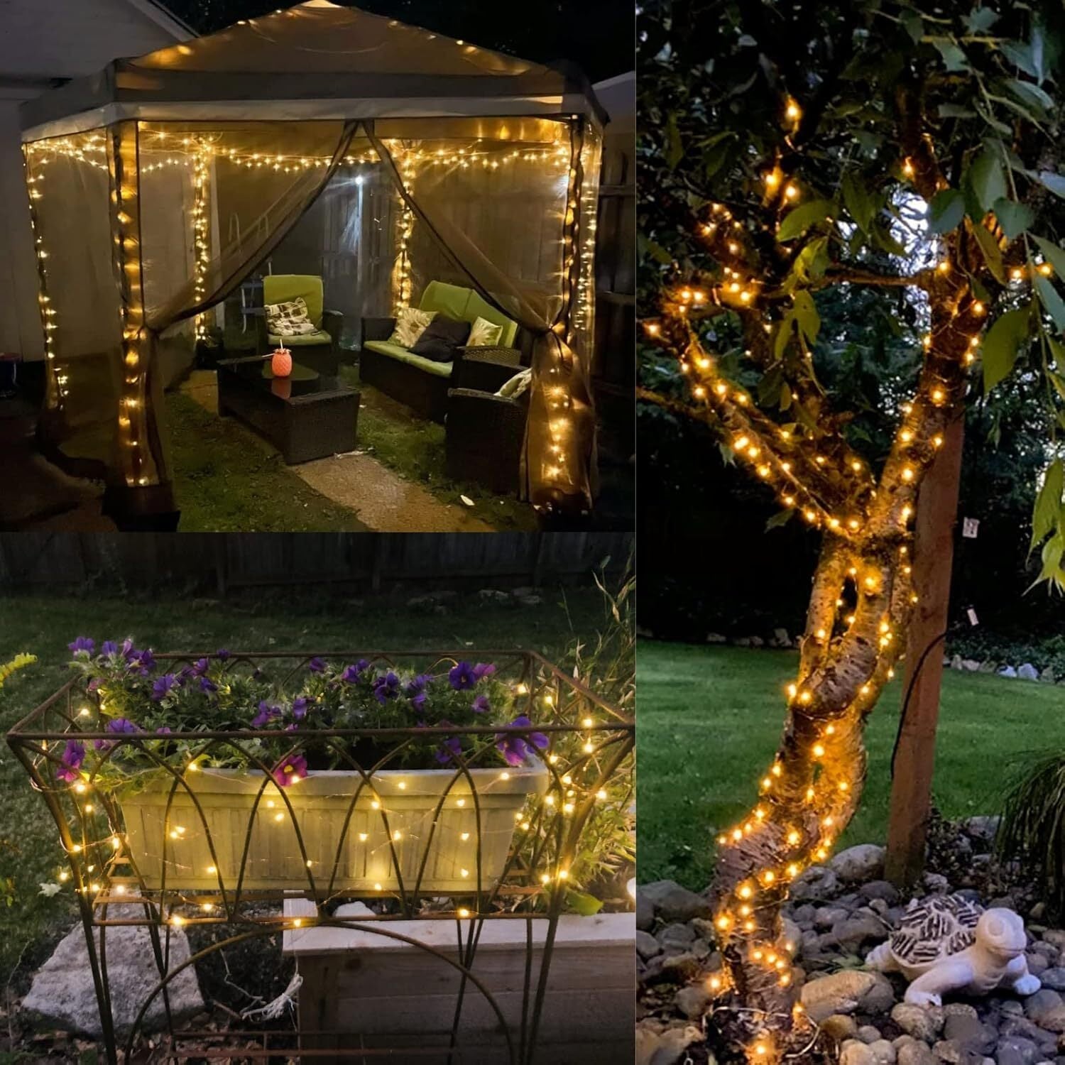 100 LED Fairy String Lights 10m Waterproof Garden Patio Holiday Decorations - grandhubs.shop