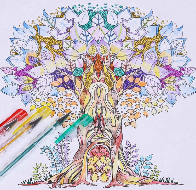 100 X Colour Gel Pens Set - grandhubs.shop