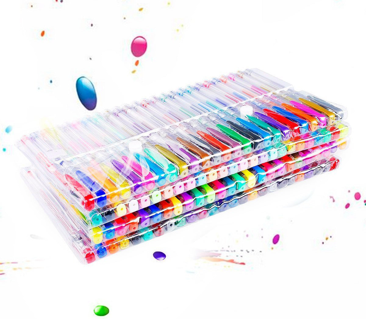 100 X Colour Gel Pens Set - grandhubs.shop