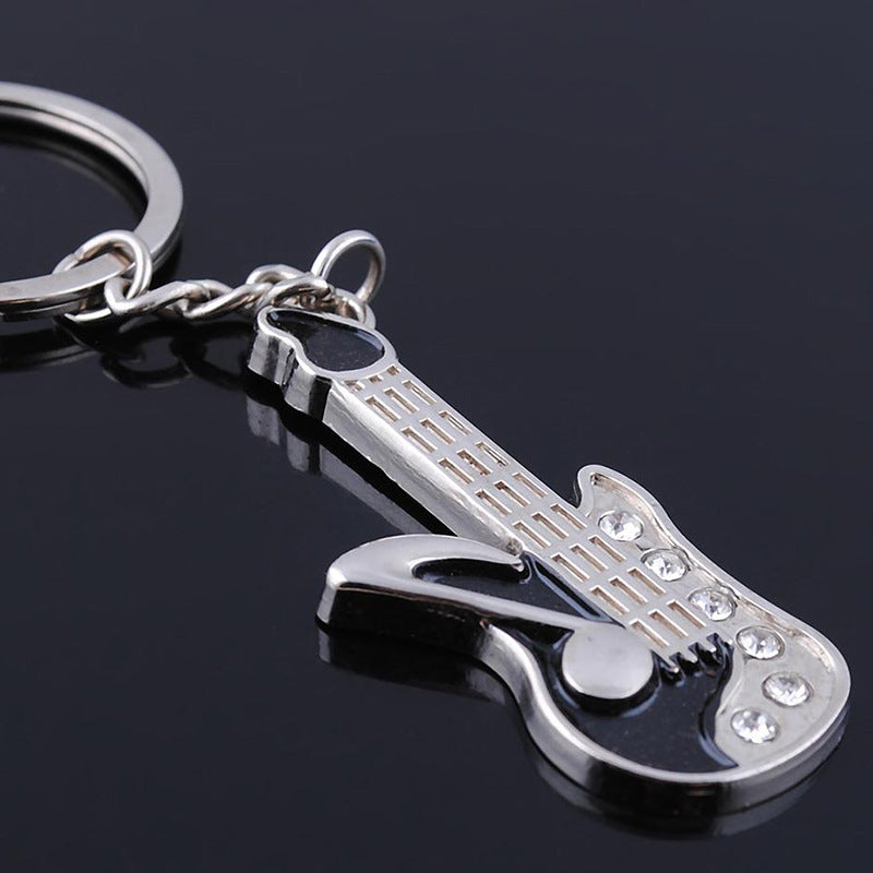 Electric Guitar Keychain Metal Key Chain Keyring - grandhubs.shop