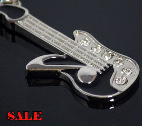 Electric Guitar Keychain Metal Key Chain Keyring - grandhubs.shop