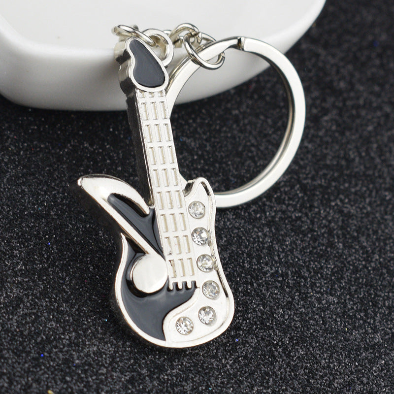 Electric Guitar Keychain Metal Key Chain Keyring - grandhubs.shop