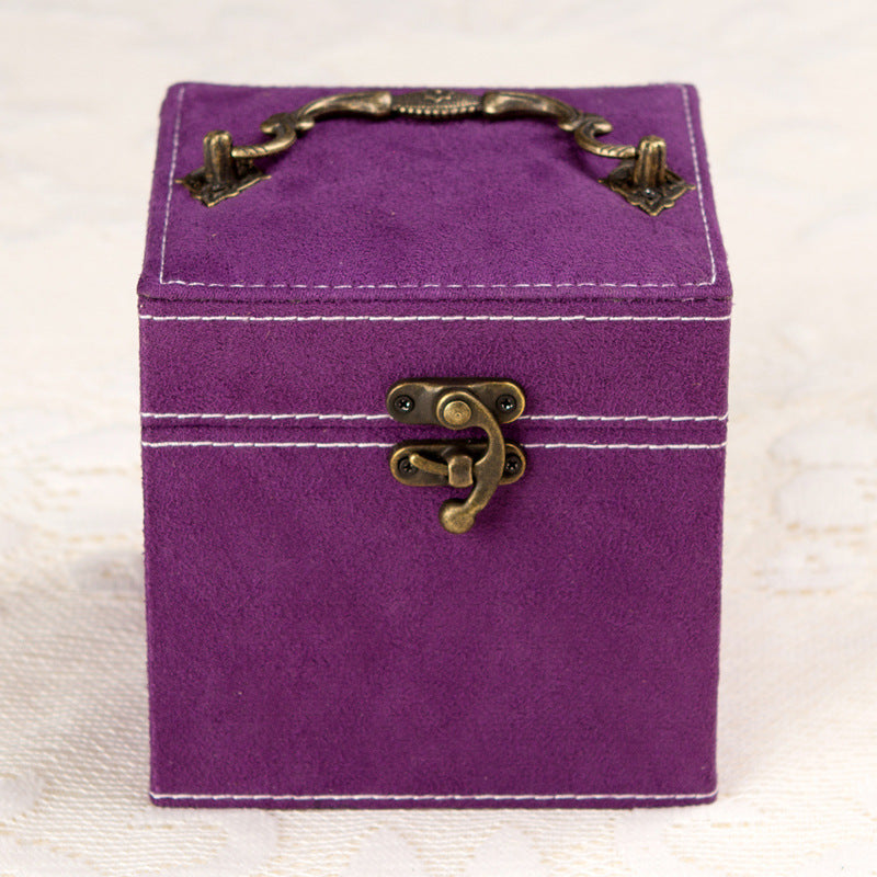 Deluxe Velvet Jewelry Box 3 Level Organiser Purple - grandhubs.shop