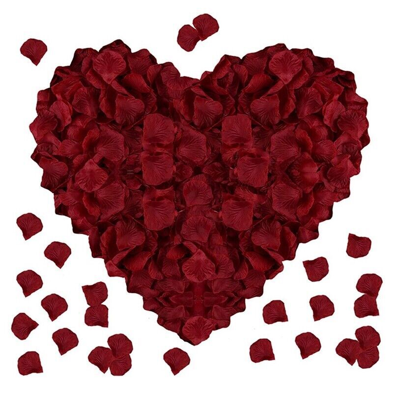 100 Wedding Bridal Flower Rose Petals (Deep Wine) - grandhubs.shop