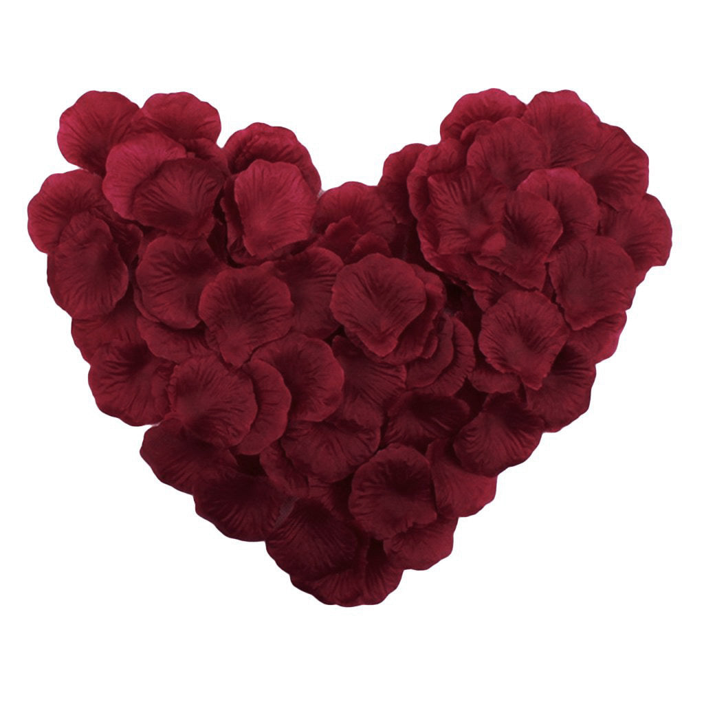 100 Wedding Bridal Flower Rose Petals (Deep Wine) - grandhubs.shop