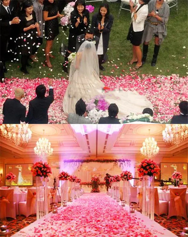 100 Wedding Bridal Flower Rose Petals (Cupid Pink) - grandhubs.shop