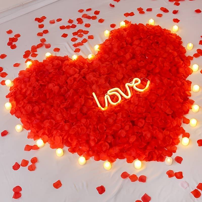 100 Wedding Bridal Flower Rose Petals (Passion Red) - grandhubs.shop