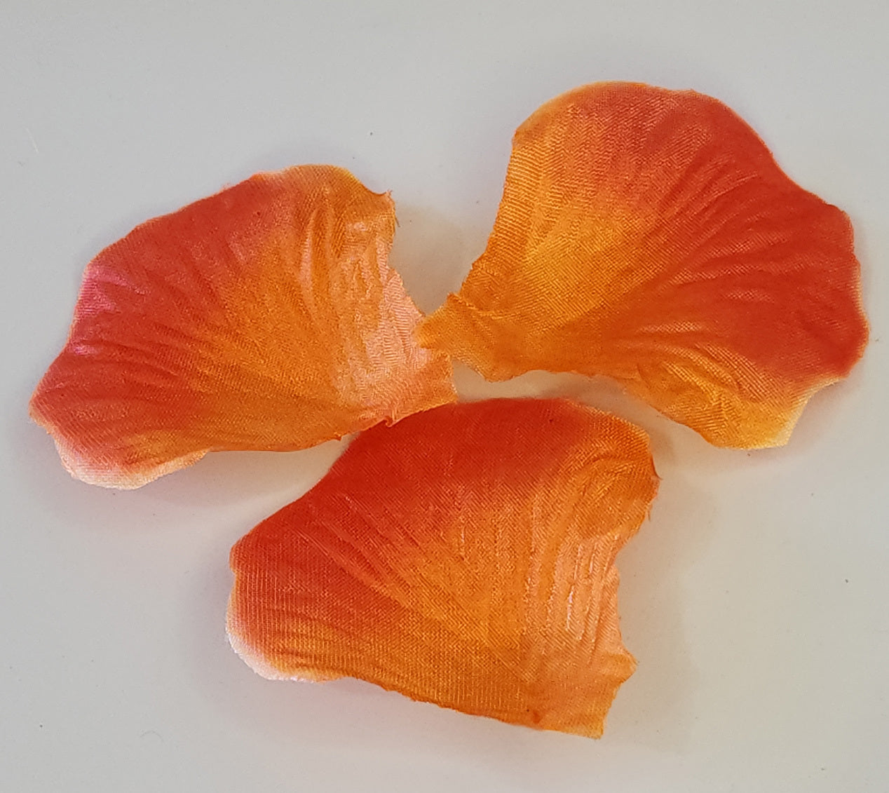 100 Wedding Bridal Flower Rose Petals (Hot Flame) - grandhubs.shop