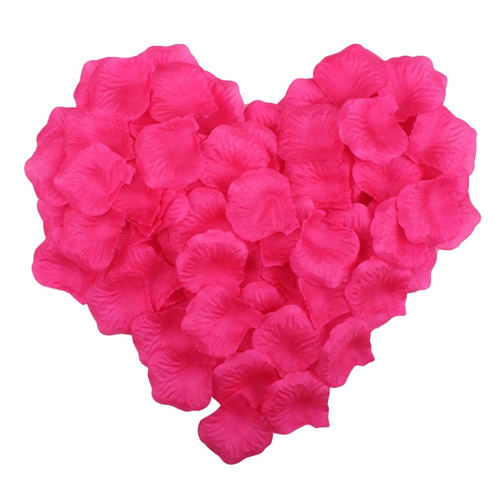 100 Wedding Bridal Flower Rose Petals (Hot Pink) - grandhubs.shop
