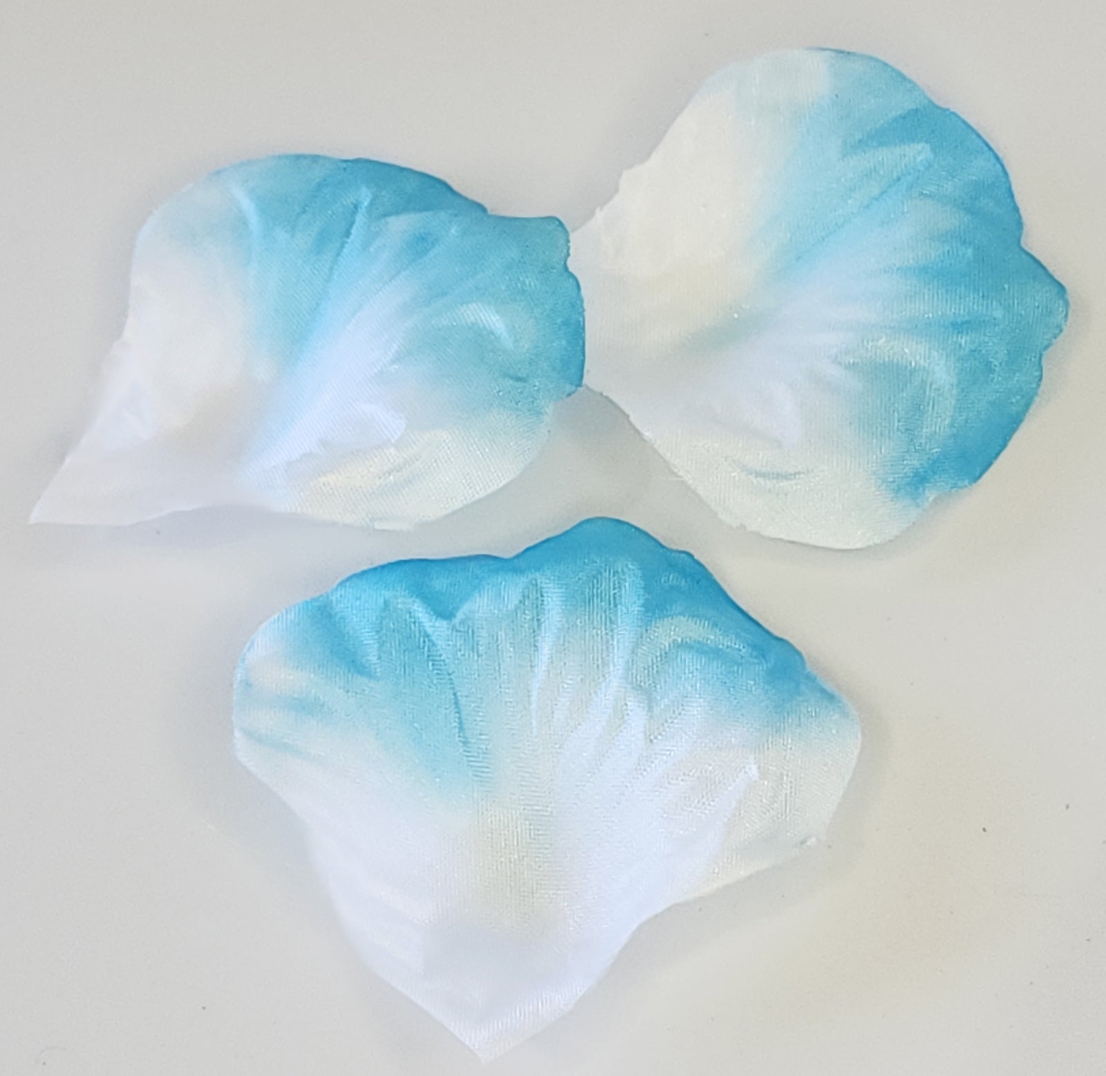 100 Wedding Bridal Flower Rose Petals (Ivory & Blue) - grandhubs.shop