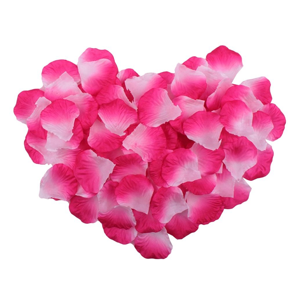 100 Wedding Bridal Flower Rose Petals (Ivory & Pink) - grandhubs.shop