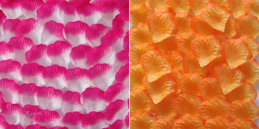 100 Wedding Bridal Flower Rose Petals (Sunrise) - grandhubs.shop