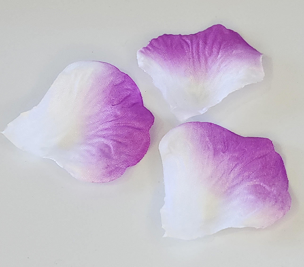 100 Wedding Bridal Flower Rose Petals (Ivory & Purple) - grandhubs.shop