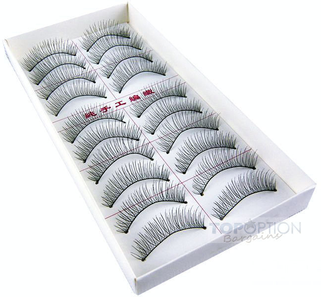 10 Pairs Beauty Faux Eyelashes - grandhubs.shop