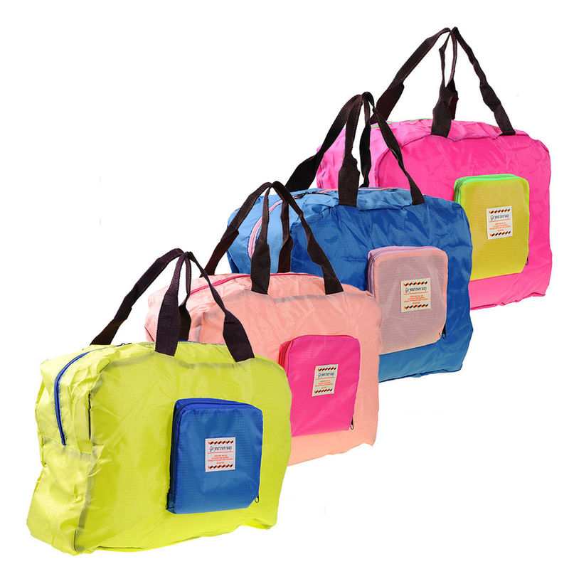 Street Shopper Foldable Bag (Baby Pink & Hot Pink) - grandhubs.shop