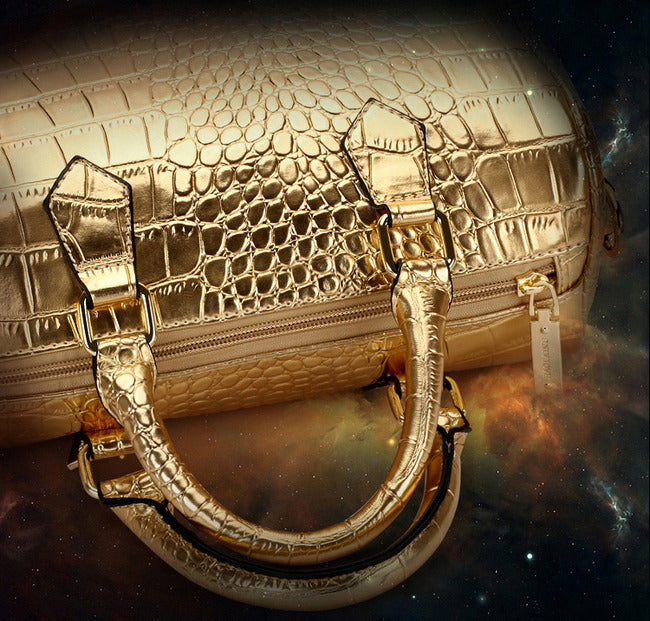 3 PCS Luxe Leather Handbag Set, Large Tote, Shoulder Bag, Clutch Purse Wallet (Red) - grandhubs.shop