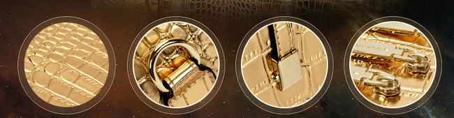 3 PCS Luxe Leather Handbag Set, Large Tote, Shoulder Bag, Clutch Purse Wallet (Red) - grandhubs.shop