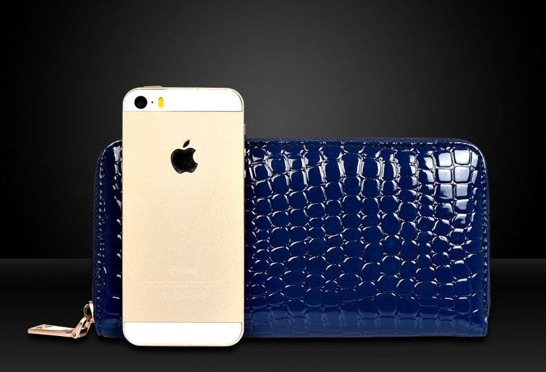 6 Pieces Leather Handbag Set Tote Shoulder Bag Clutch Purse Coin Wallet (Blue) - grandhubs.shop