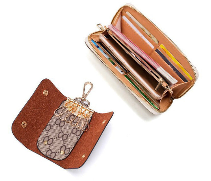 6 Pieces Designer Handbag Set Tote Shoulder Bag Clutch Purse Coin Wallet - grandhubs.shop