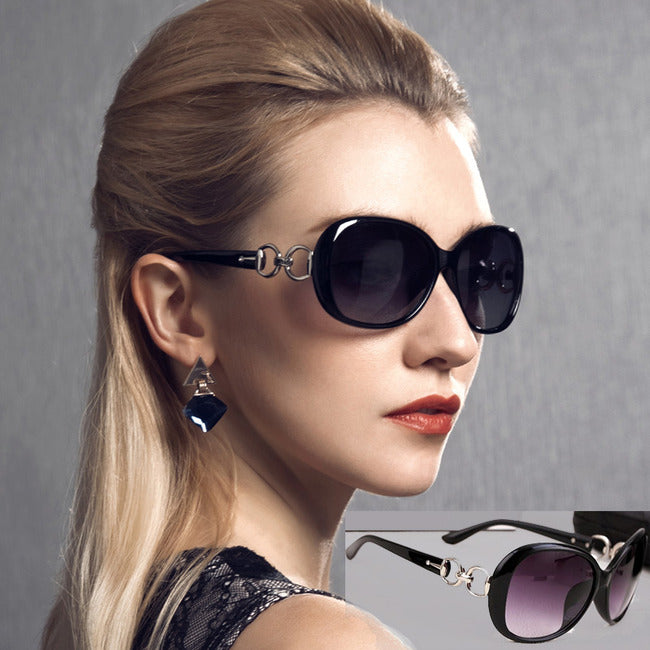 Polarized Ladies Sunglasses with Bonus Case (Black) - grandhubs.shop