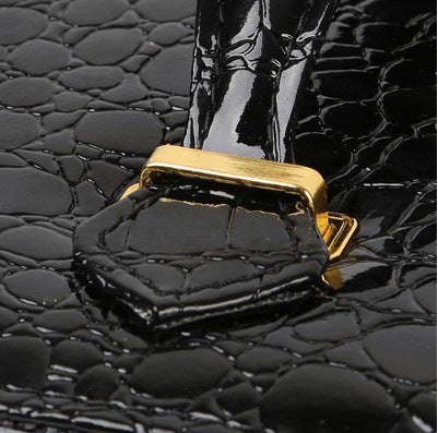 Large Luxury PU Leather Jewellery Box Storage Case (Black) - grandhubs.shop