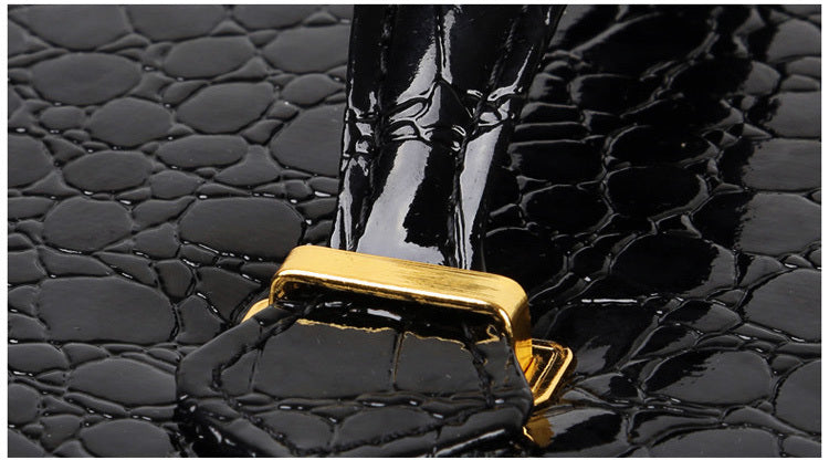 Large Luxury PU Leather Jewellery Box Storage Case (Black) - grandhubs.shop