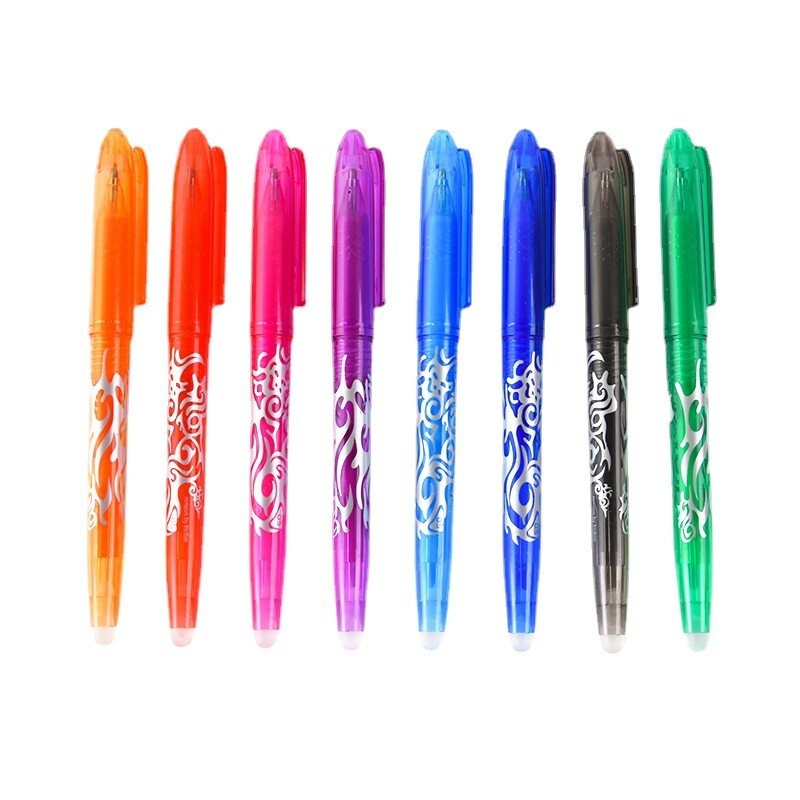 8-Piece Erasable Gel Pens Colourful Ink Pen 0.5mm - grandhubs.shop