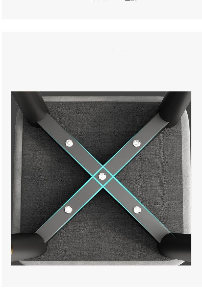 2 X Minimalist Faux Leather Dining Table Stool Padded Dressing Stool - grandhubs.shop