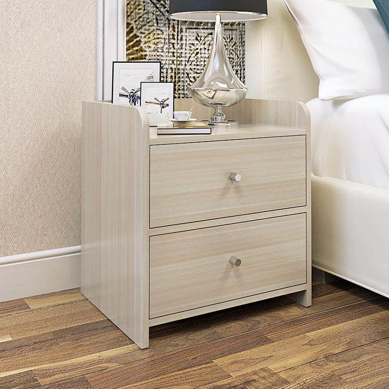 2 x Varossa Classic Bedside Table / Chest of Drawers (White Oak) - grandhubs.shop