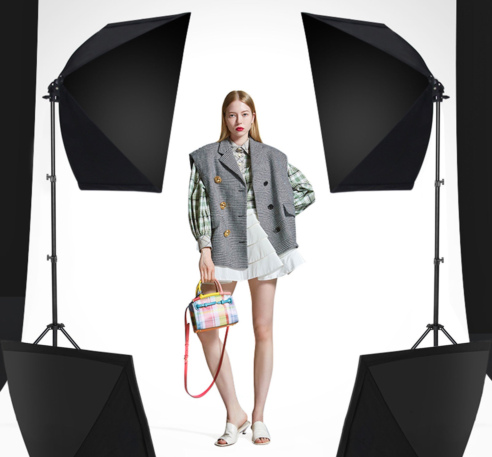 2.1m Universal Light Camera Holder Tripod Stand - grandhubs.shop