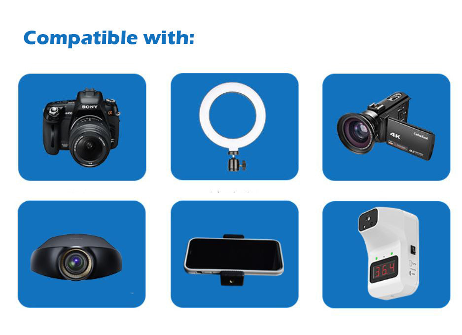 2.1m Universal Light Camera Holder Tripod Stand - grandhubs.shop