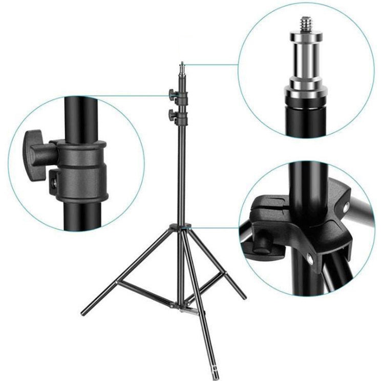 2.1m Universal Light Camera Holder Tripod Stand - grandhubs.shop