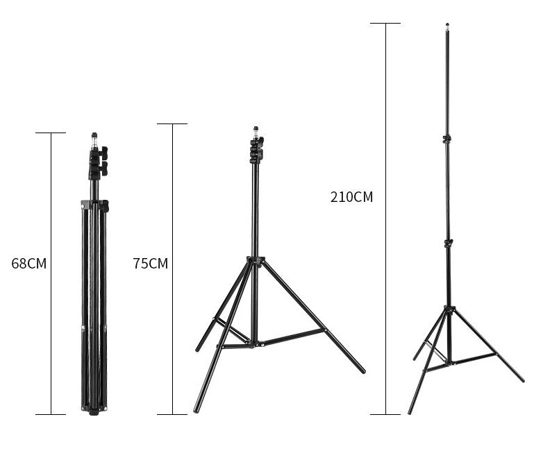 2.1m Universal Light Camera Holder Tripod Stand - grandhubs.shop