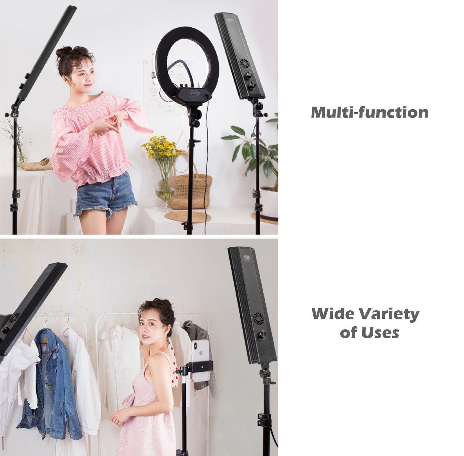 2.1m Universal Light Camera Holder Tripod Stand - grandhubs.shop