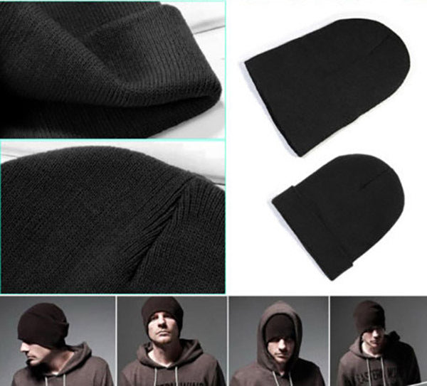 Comfortable Unisex Men's Women's Beanie (BLACK) - grandhubs.shop