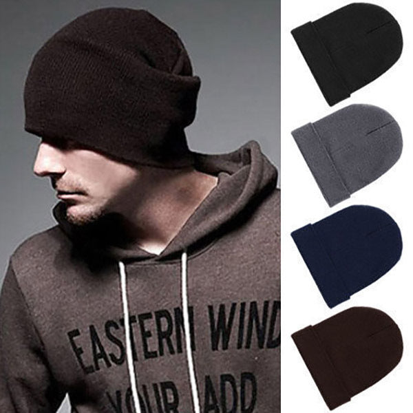 Comfortable Unisex Men's Women's Beanie (BLACK) - grandhubs.shop