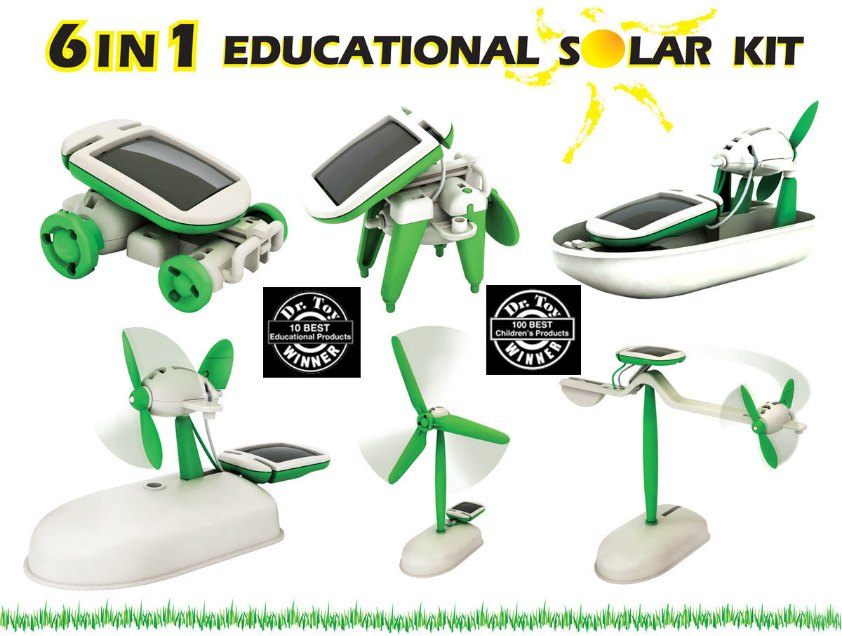 6 In 1 Solar Robot DIY Educational Toy Kit - grandhubs.shop