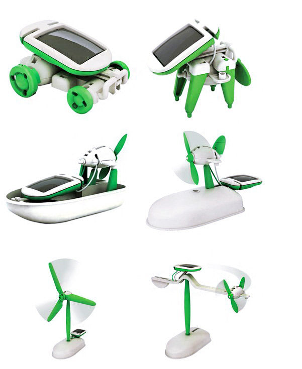 6 In 1 Solar Robot DIY Educational Toy Kit - grandhubs.shop