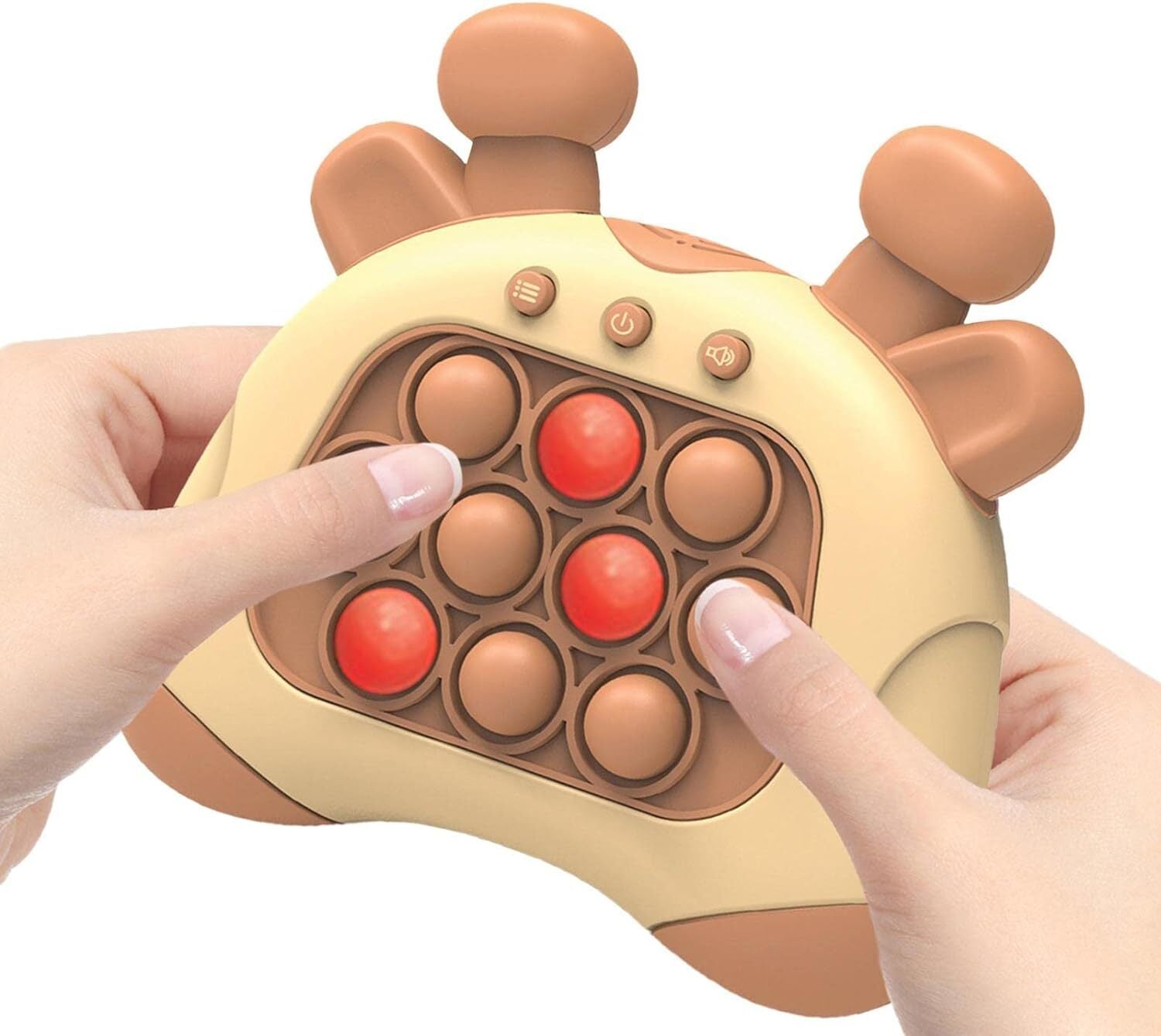 Light Up Push Pop Puzzle Eletric Handheld Game Console Fidget Toy Machine - grandhubs.shop