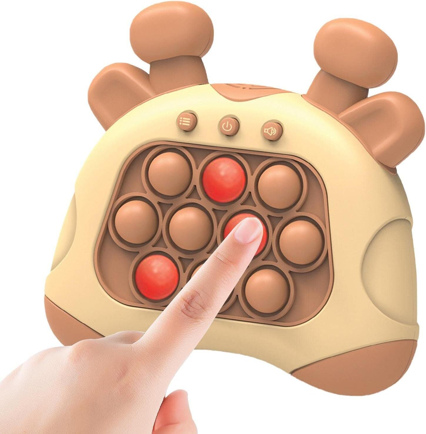 Light Up Push Pop Puzzle Eletric Handheld Game Console Fidget Toy Machine - grandhubs.shop