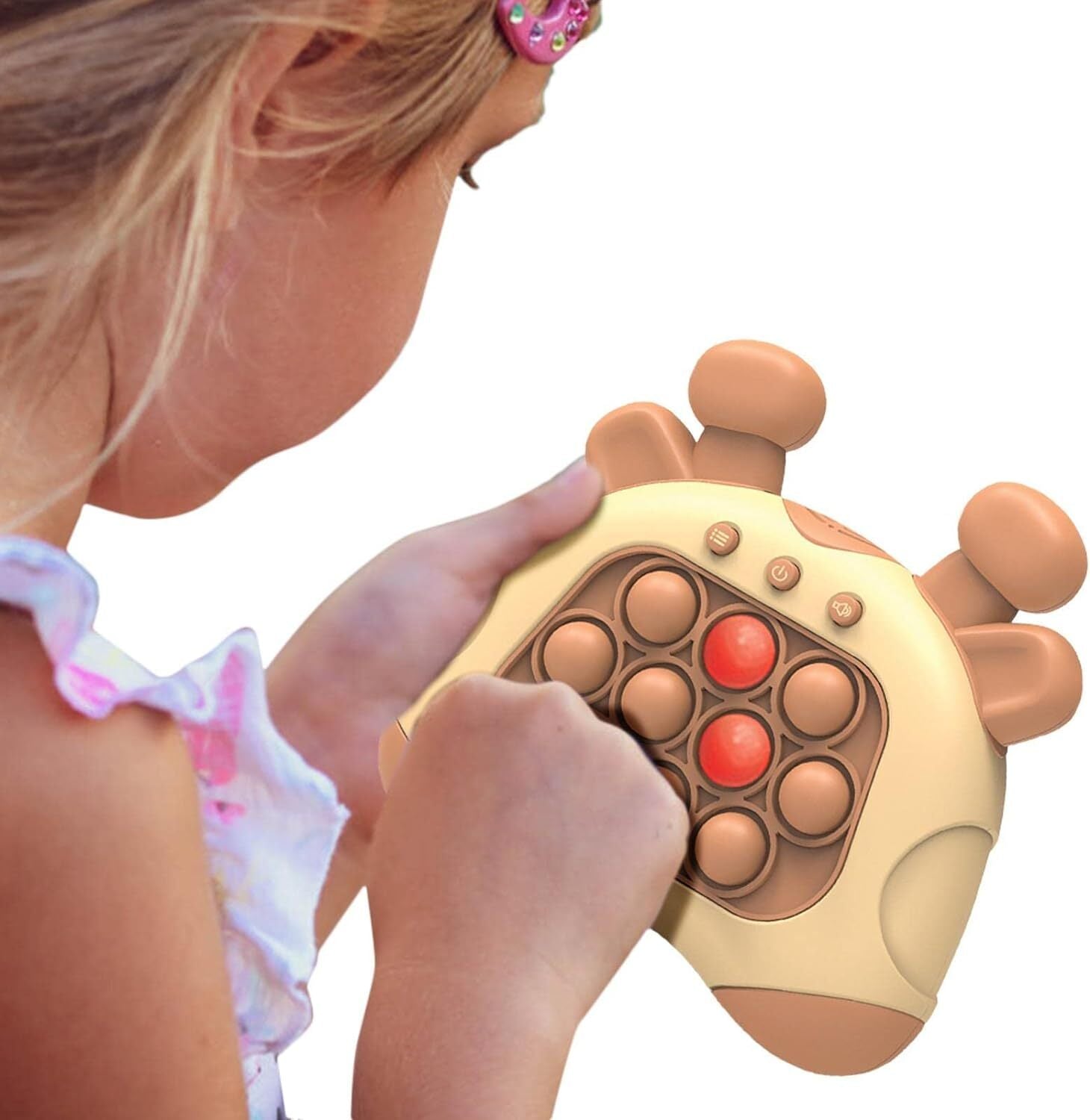 Light Up Push Pop Puzzle Eletric Handheld Game Console Fidget Toy Machine - grandhubs.shop