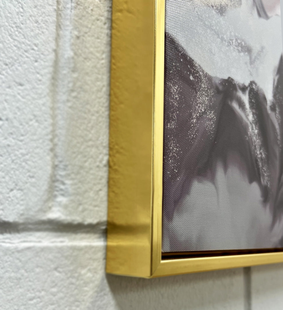 Abstract Wall Art Framed Long Canvas Painting - 100cm x 30cm - grandhubs.shop