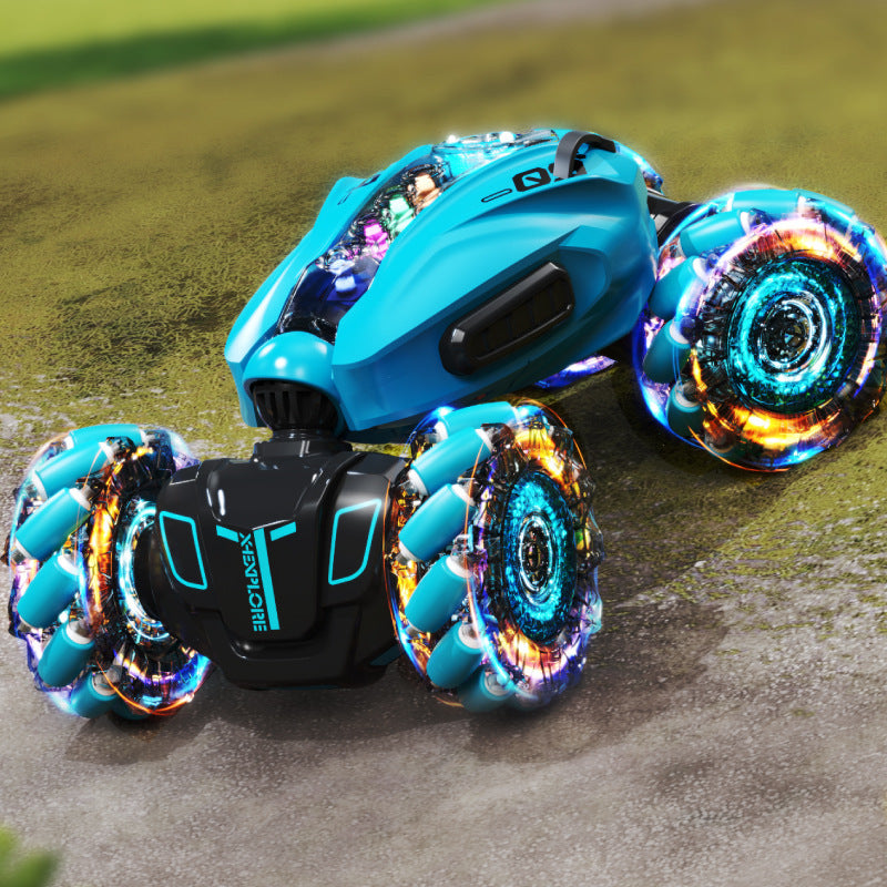 RC Hand Gesture Remote Control 4WD Mist Twister Stunt Car (Blue) - grandhubs.shop