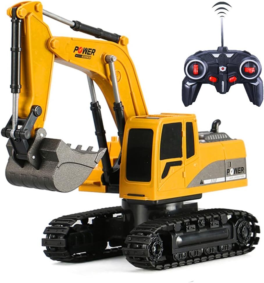 Remote Control Excavator Construction Tractor RC Alloy Toy Truck - grandhubs.shop